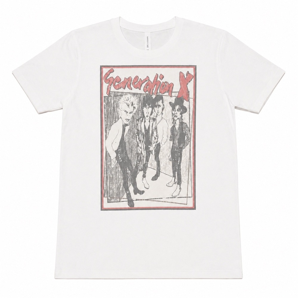 Generation X Billy Idol Punk Rock Band Graphic Tee Medium